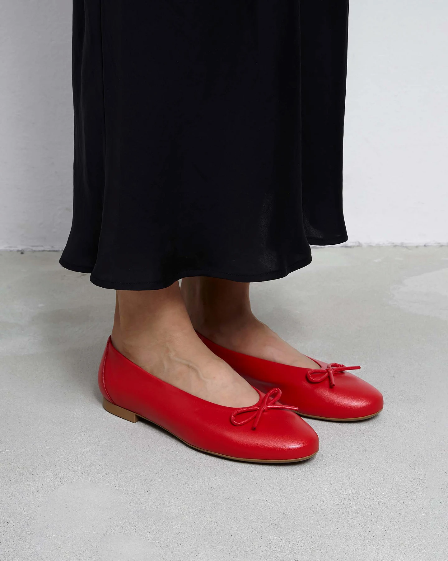 BOHEMA Damen vegan Ballettschuhe Mossy Rot – Ansicht 2
