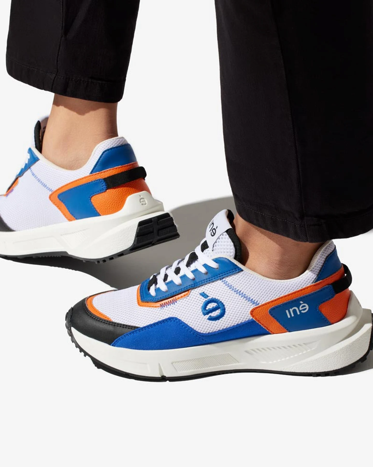 Iné Herren vegan Sneaker Vibes Orange & Blau – Ansicht 2