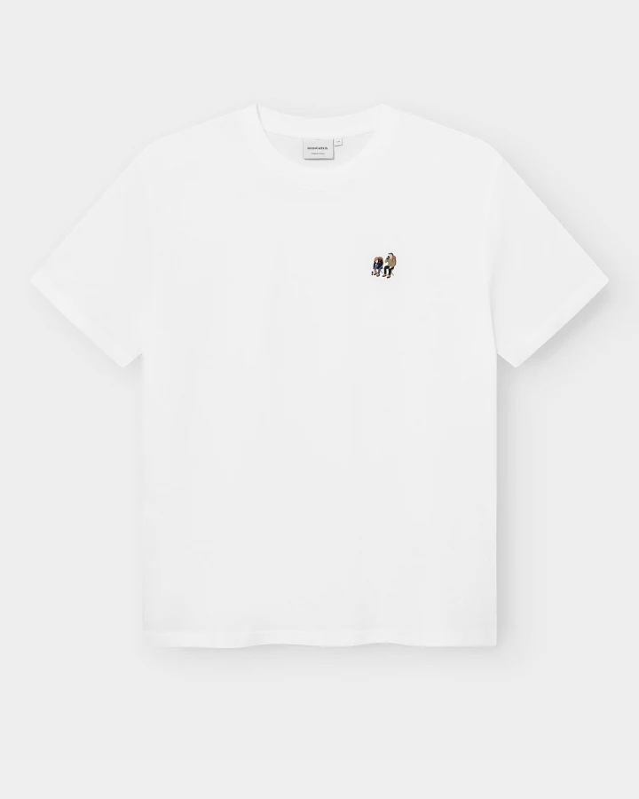 T-Shirt Stockholm Camp Crew Emb Weiß