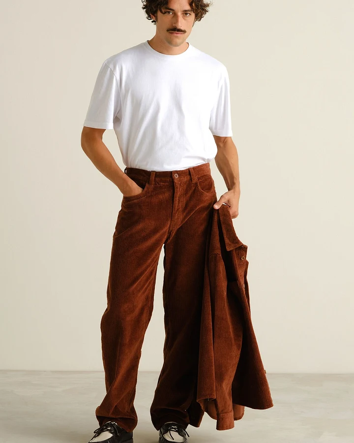 Hose Hamburg Corduroy Braun