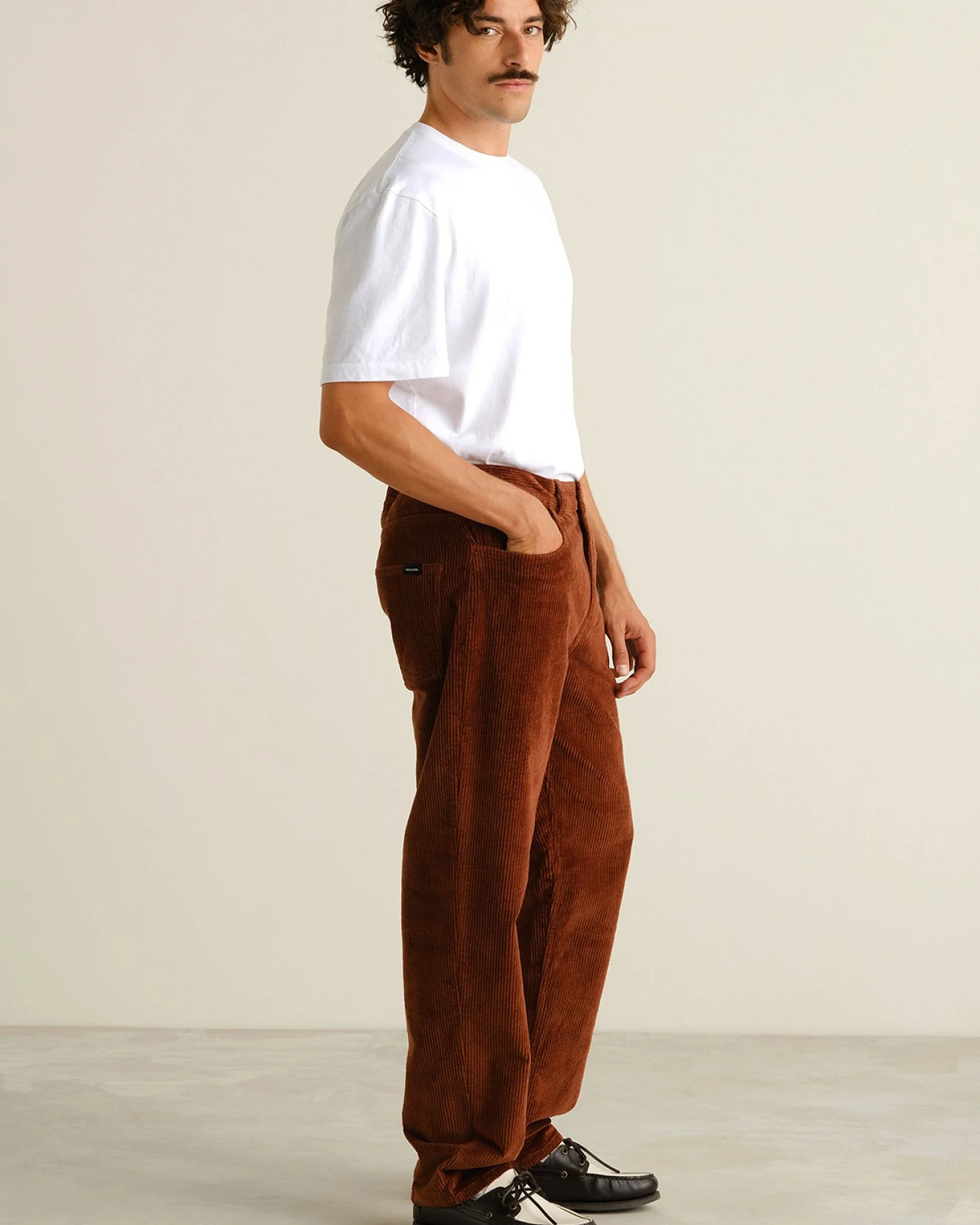 Hose Hamburg Corduroy Braun – Ansicht 2