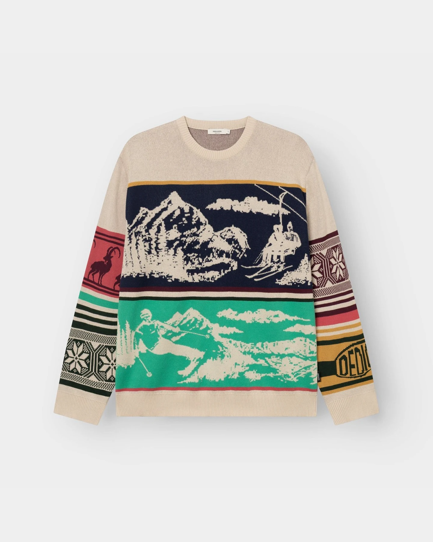 Sweater Mora Retro Ski Blocks Off White – Ansicht 6