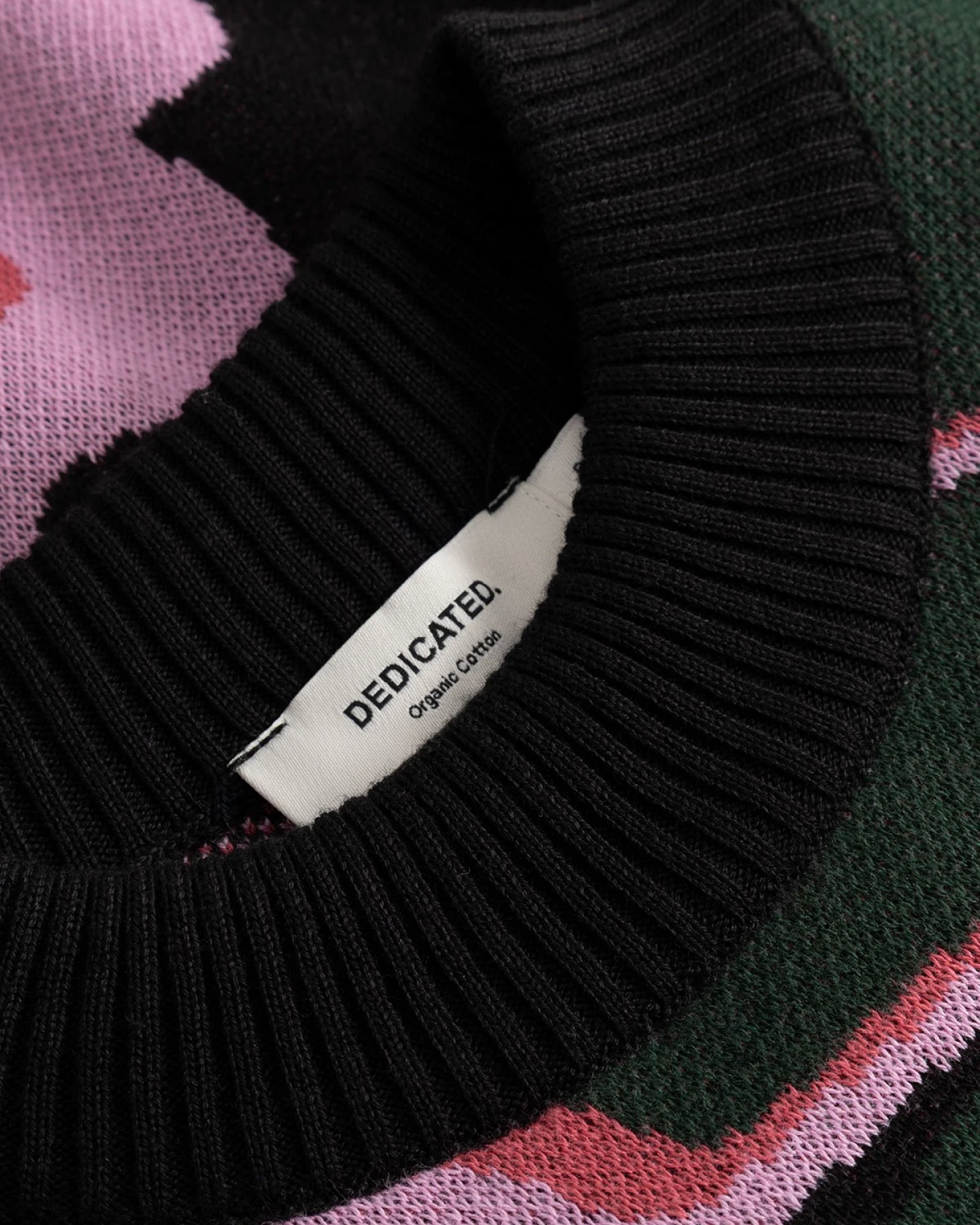 Strickpullover Limhamn Big Bloom Schwarz – Ansicht 6