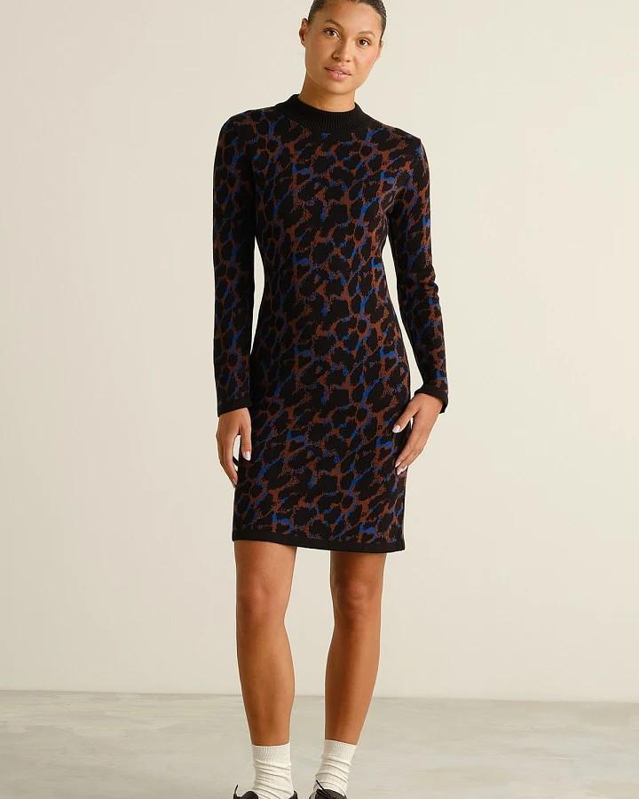 Kleid Lo Leopard Braun