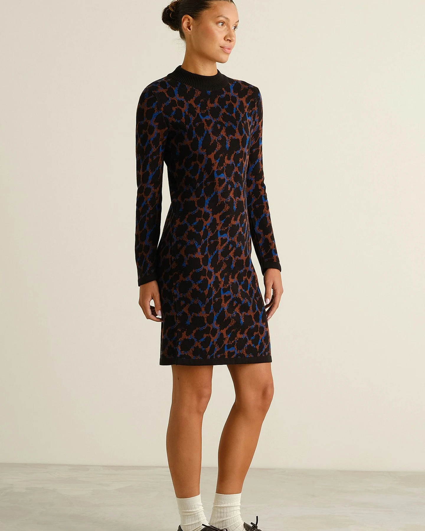 Kleid Lo Leopard Braun – Ansicht 2