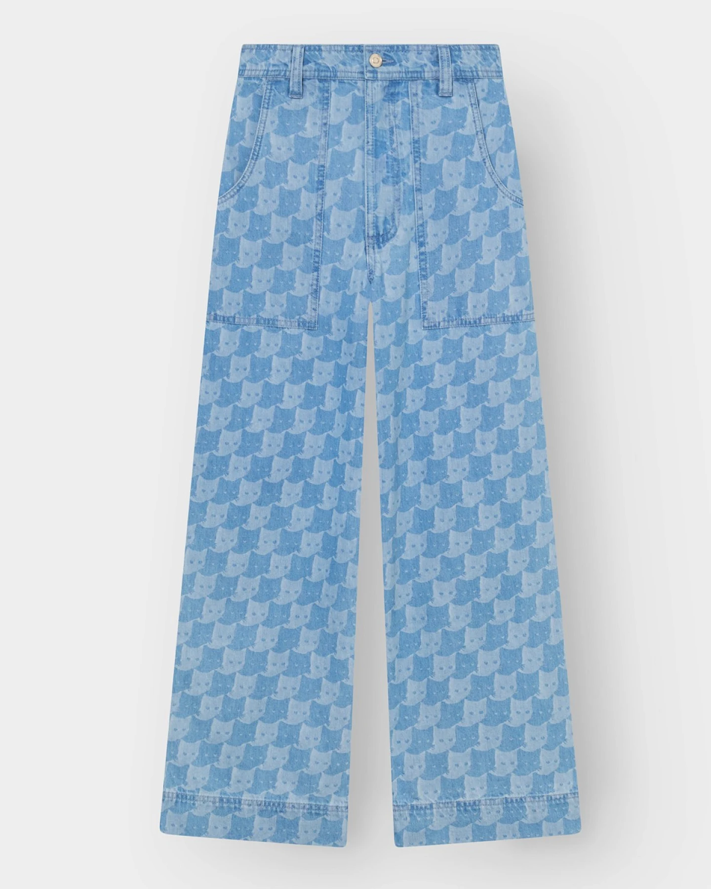 Jeans Workwear Vara Denim Pepita Cats Hellblau – Ansicht 5