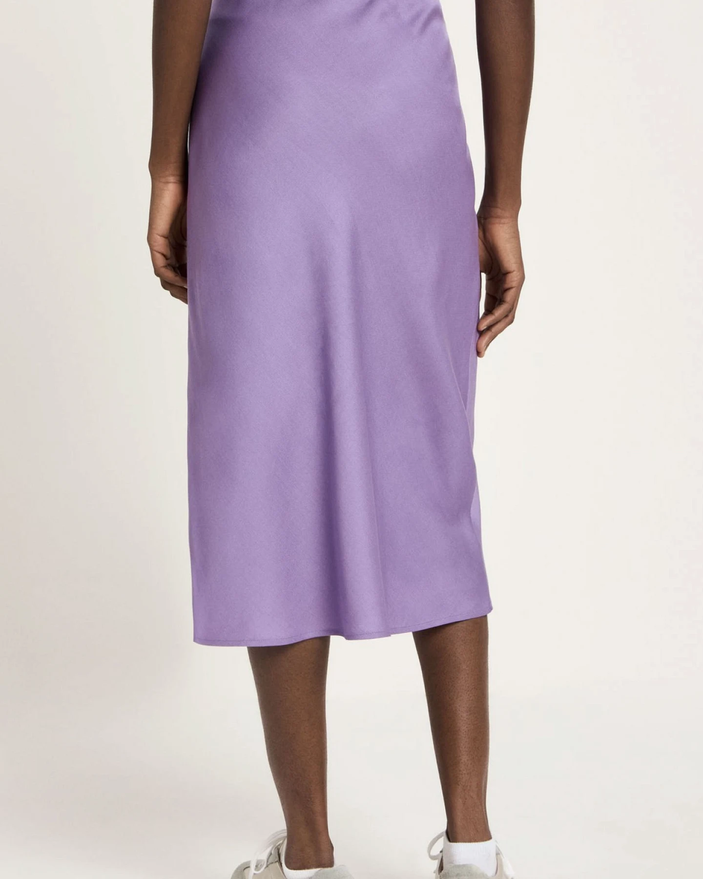 Rock Midi Tencel Lila – Ansicht 3