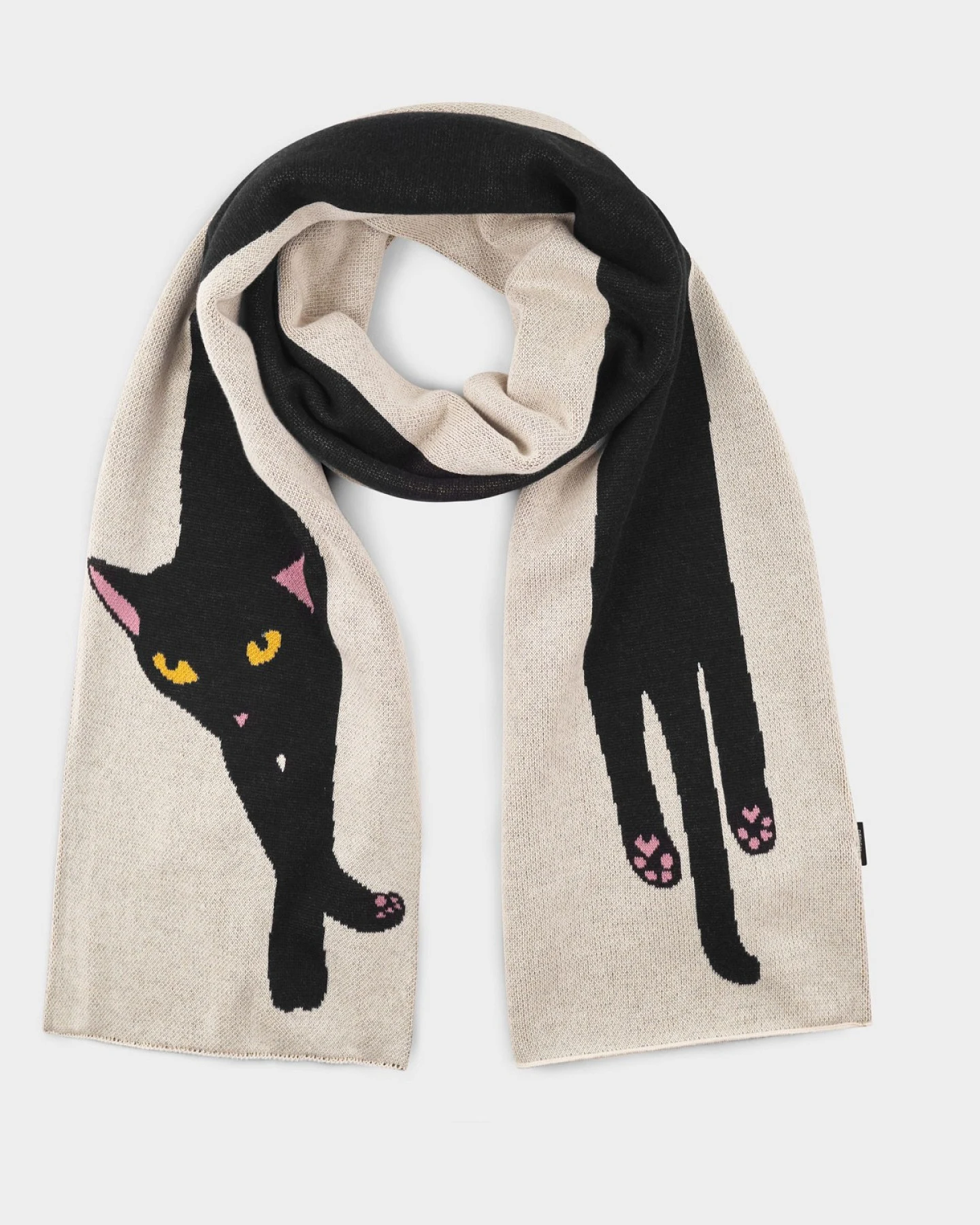 Schal Rossberga Long Cat Off White – Ansicht 3