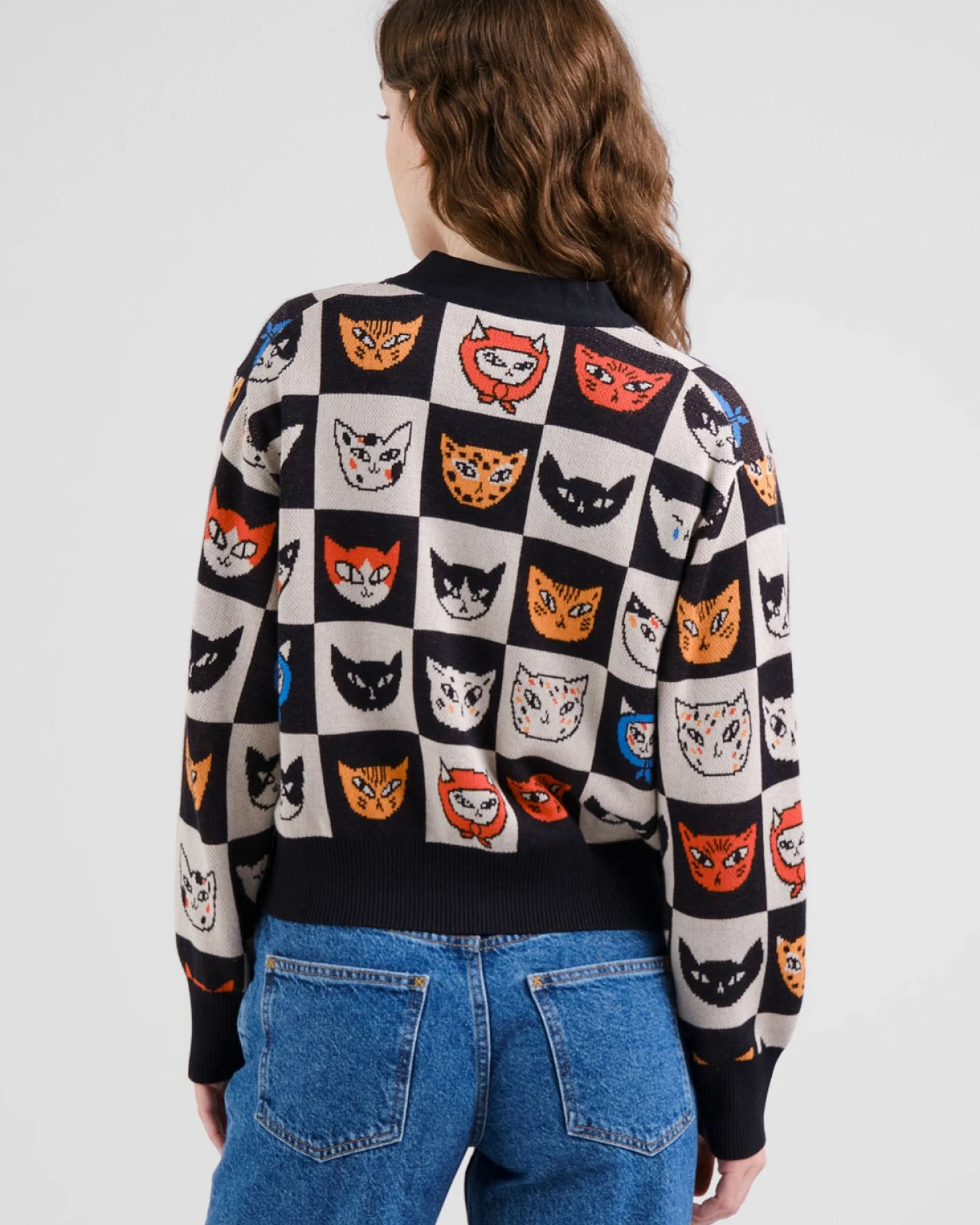 Cardigan Kanan Cat Bingo Schwarz – Ansicht 3