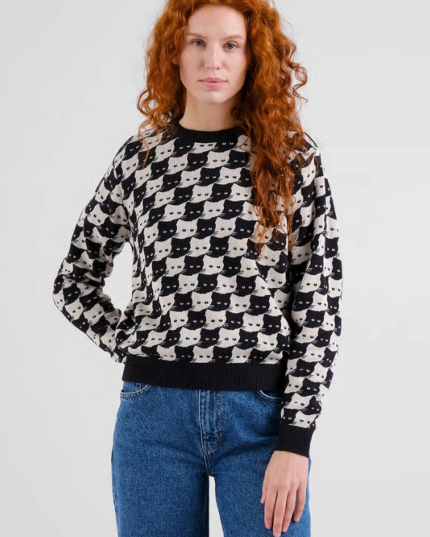 Pullover Arendal Pepita Cats – Ansicht 4