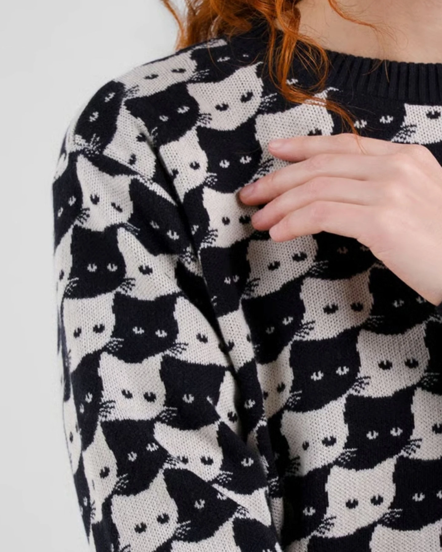 Pullover Arendal Pepita Cats – Ansicht 5
