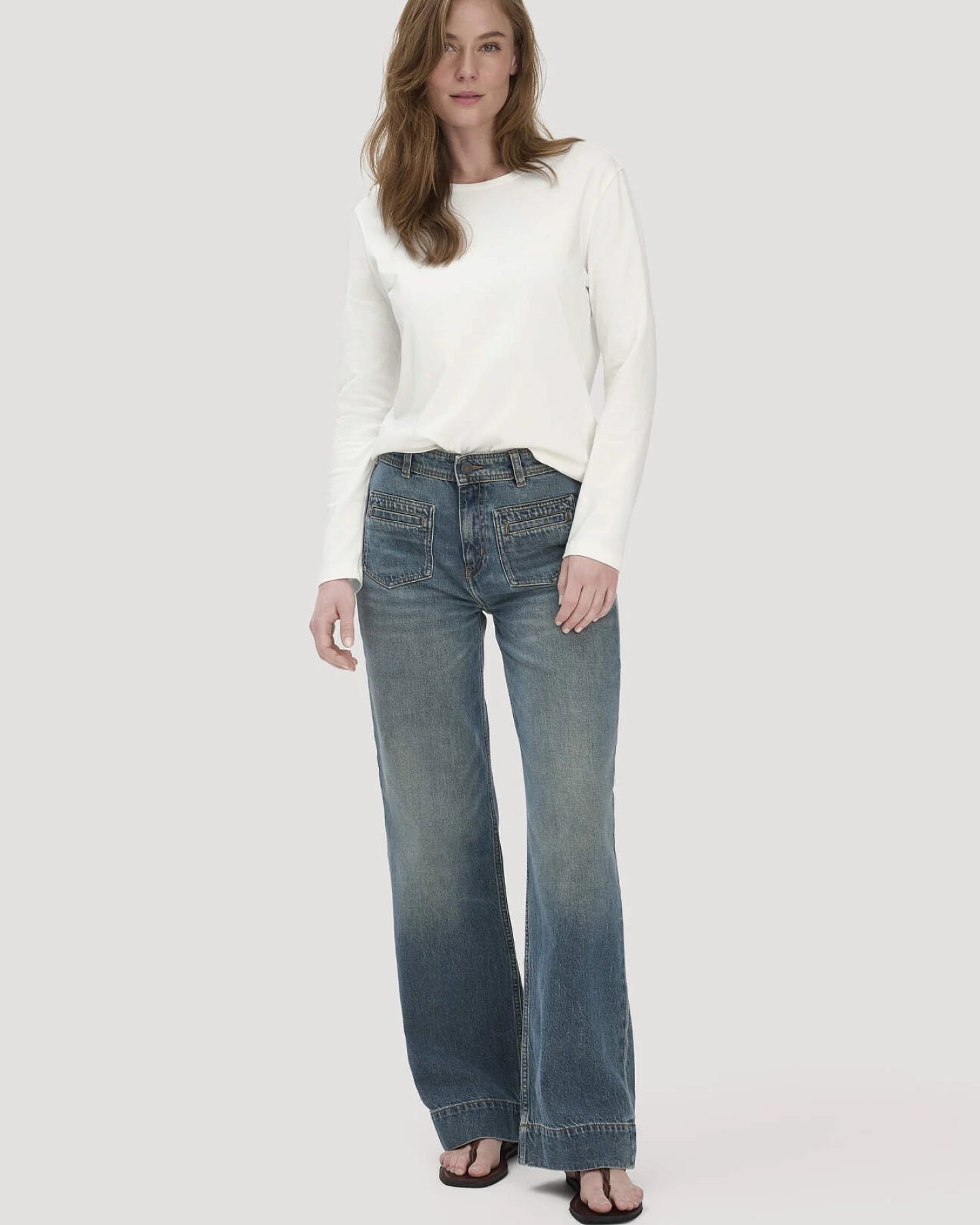hessnatur Damen Heavy Shirt Relaxed aus Bio-Baumwolle - weiß - Größe 38 – Ansicht 2