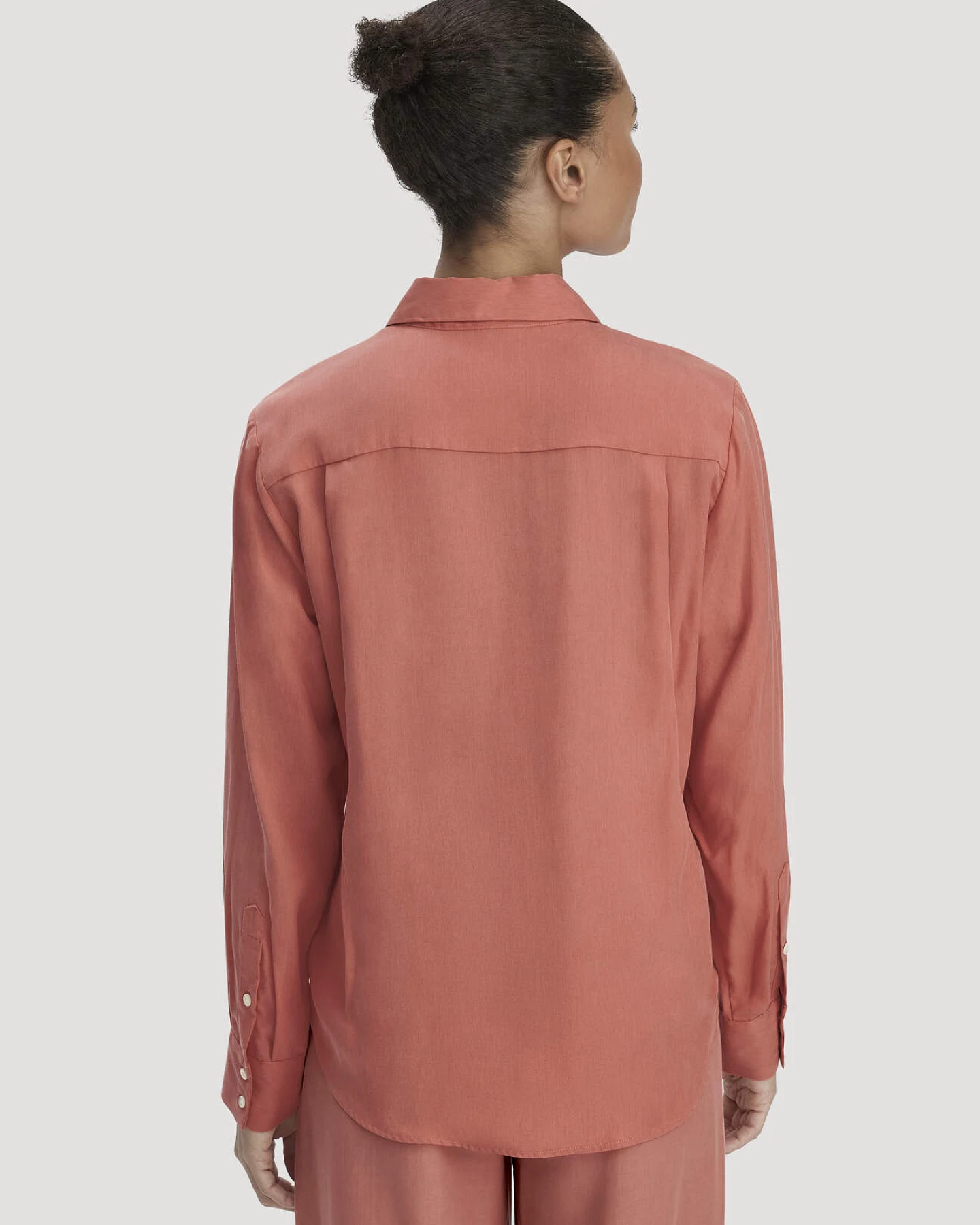 hessnatur Damen Bluse Relaxed aus TENCEL™ Lyocell - orange - Größe 42 – Ansicht 3