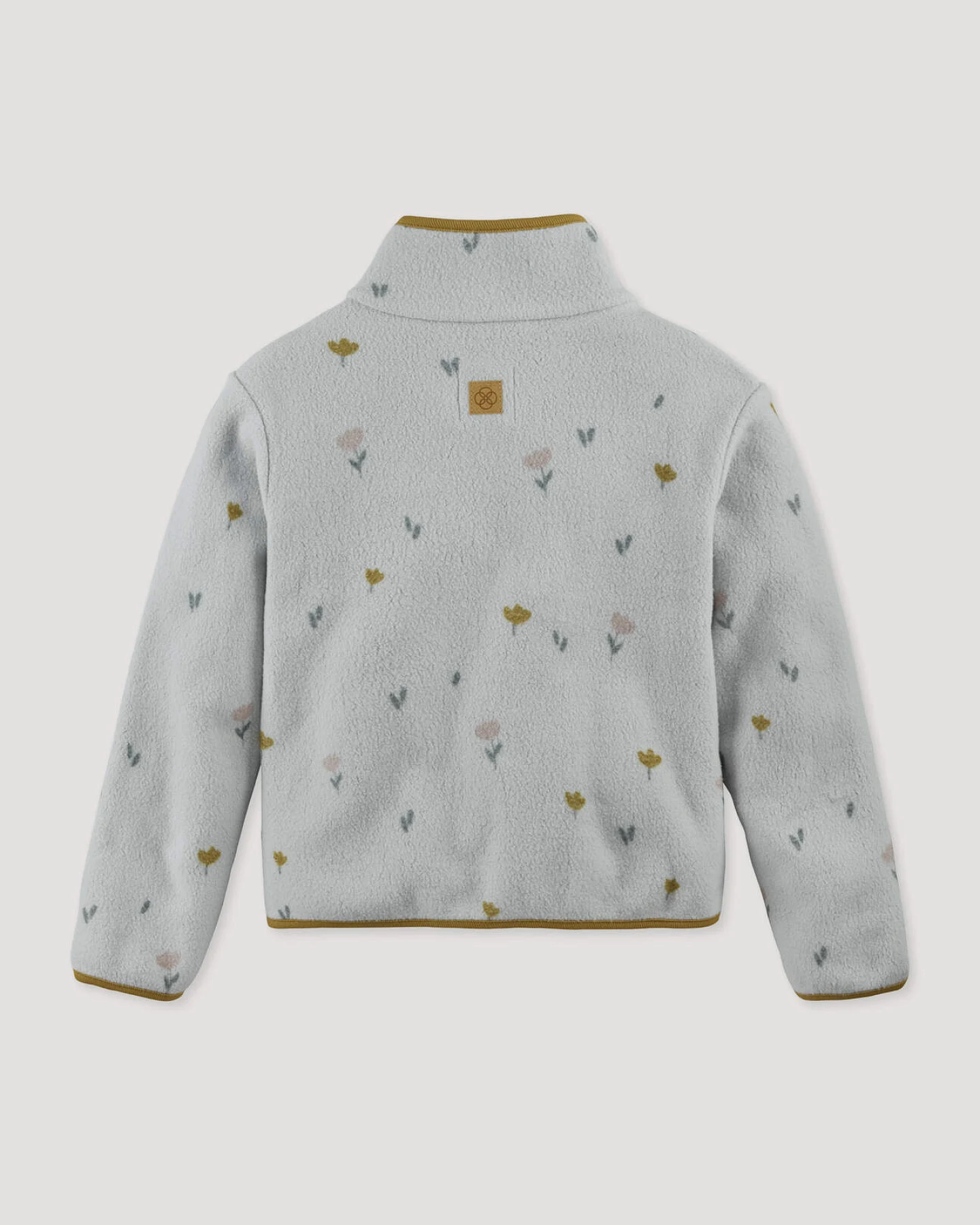 hessnatur Kinder Fleece Jacke aus Bio-Baumwolle - grau - Größe 122/128 – Ansicht 2
