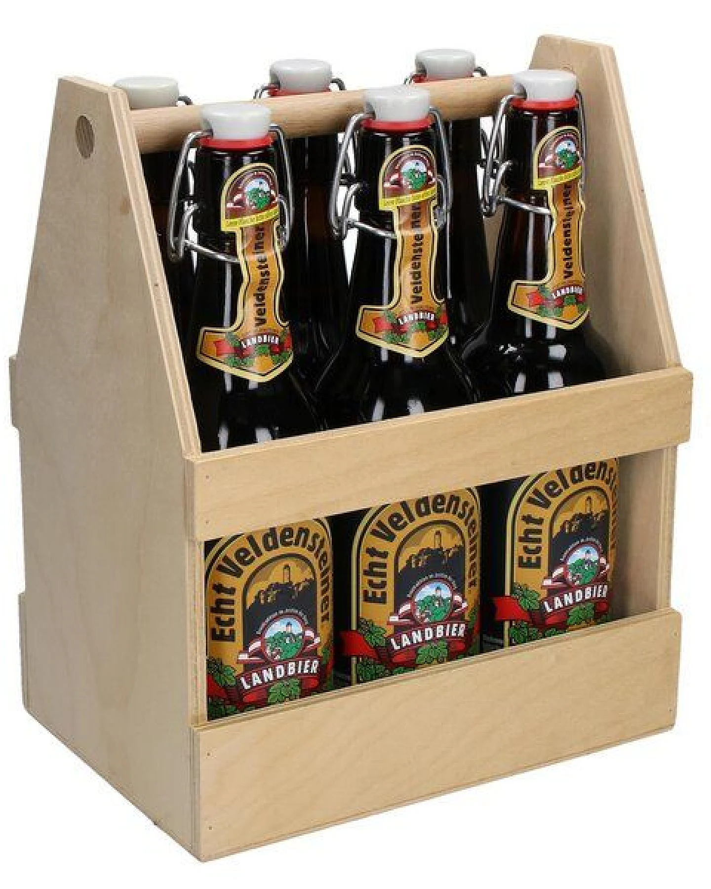 elasto Flaschenträger SIX PACK - Männerhandtasche Bier perfekte Geschenkidee – Ansicht 2
