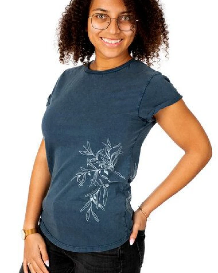 Life-Tree Organic Fairwear Shirt Women Olive Branch