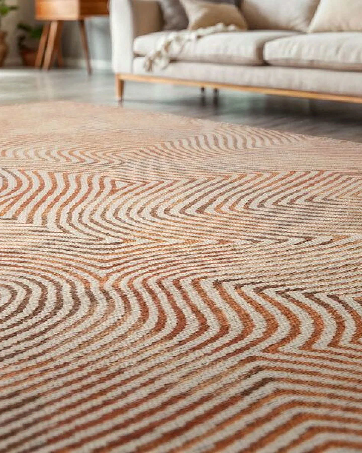 Louis De Poortere Teppich MEDITATION CORAL – Ansicht 3