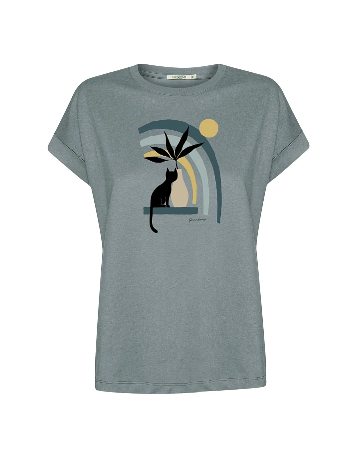 GREENBOMB T-Shirt Loony Cat Vase
