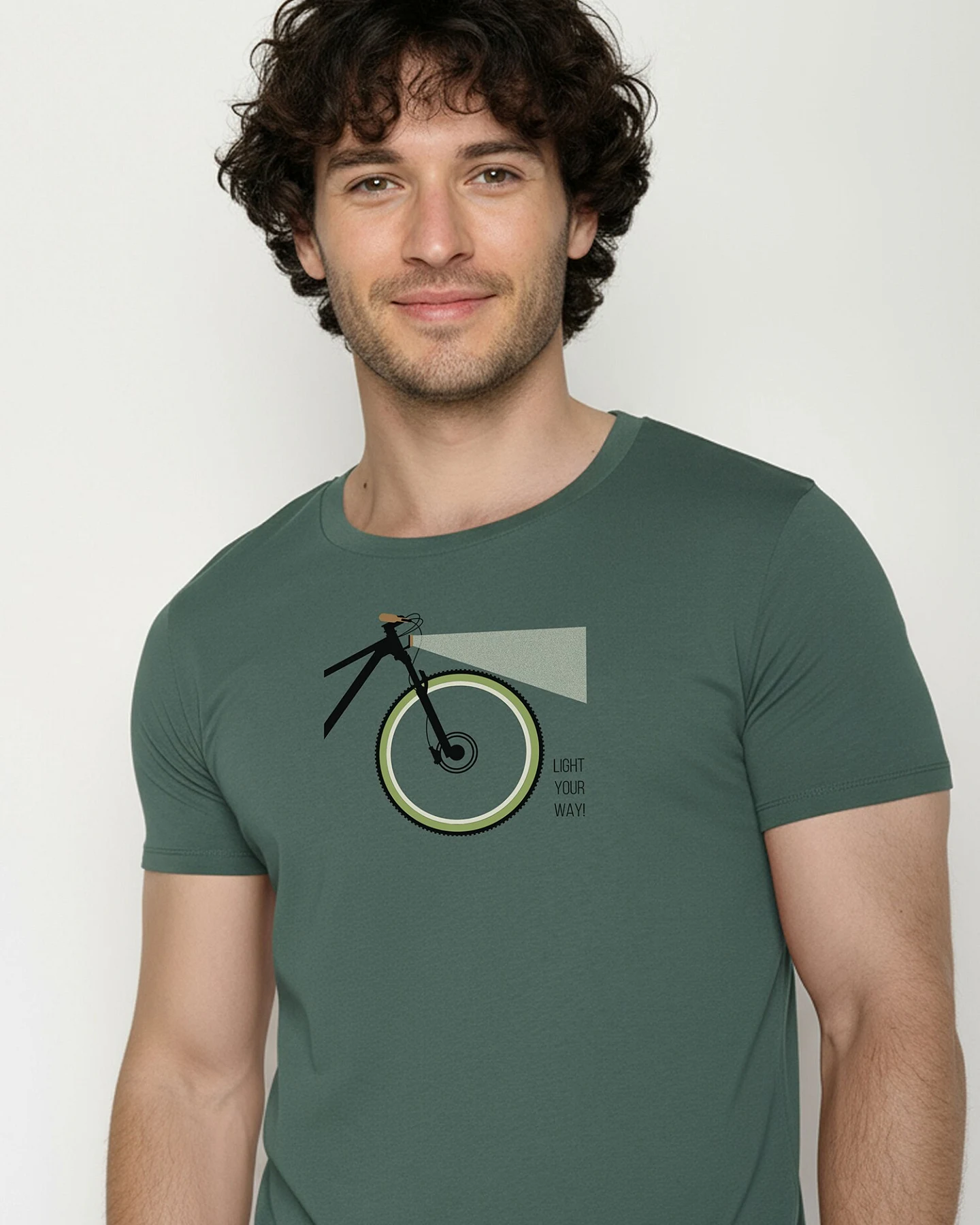 GREENBOMB T-Shirt Guide Bike Light – Ansicht 3