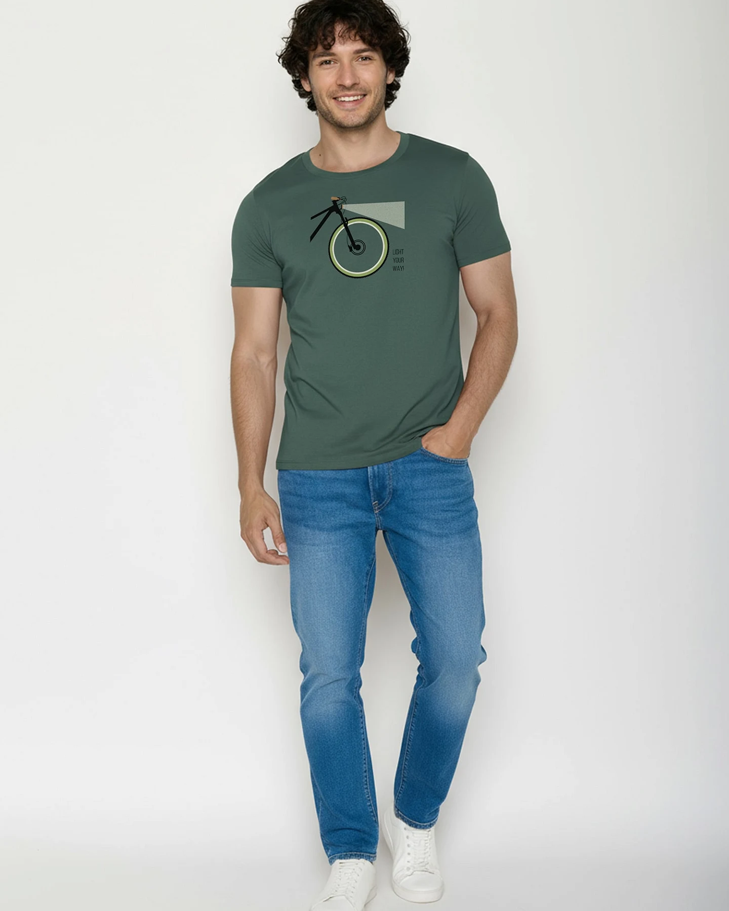 GREENBOMB T-Shirt Guide Bike Light – Ansicht 4