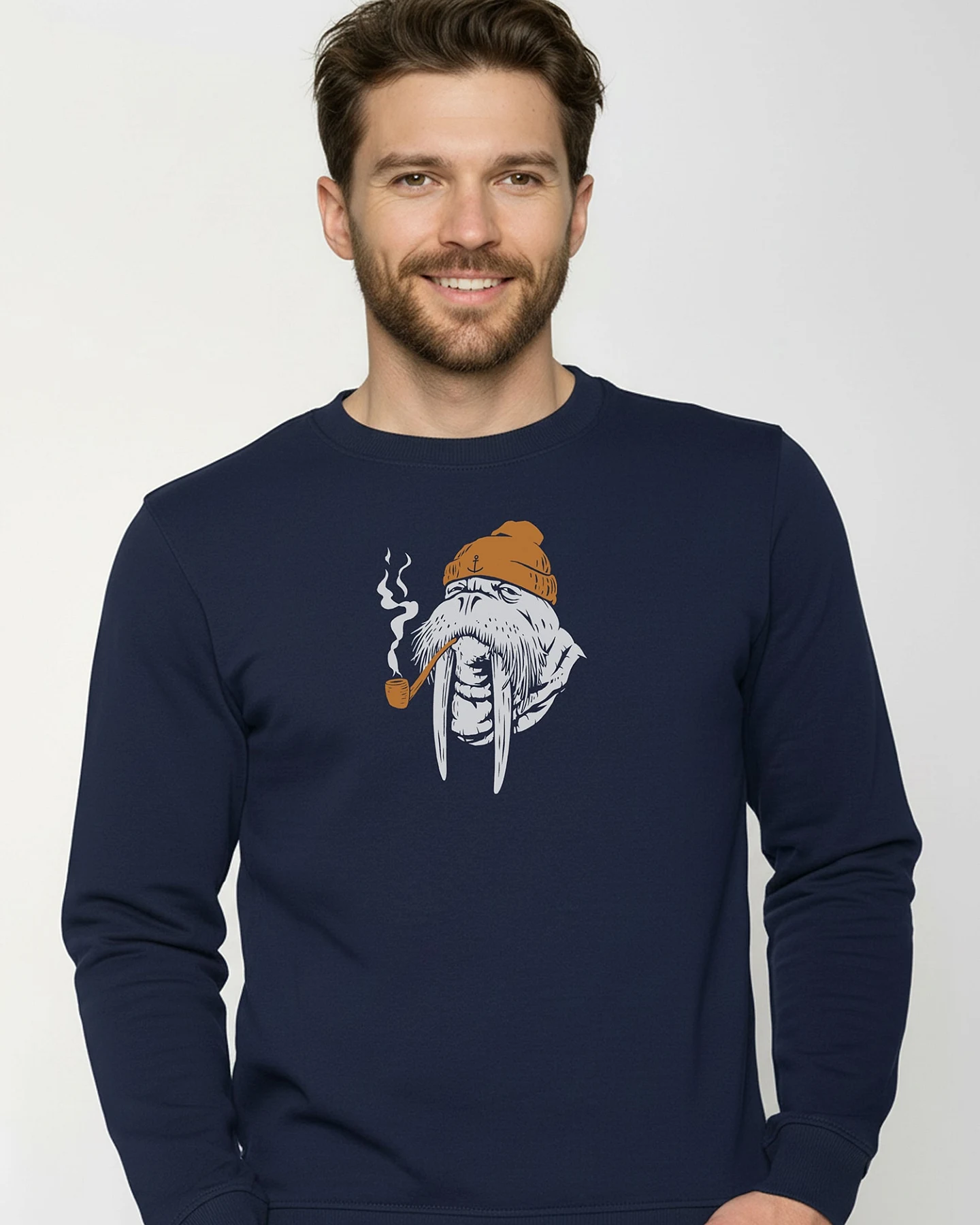 GREENBOMB Sweatshirt Wild Smokey Walrus – Ansicht 3