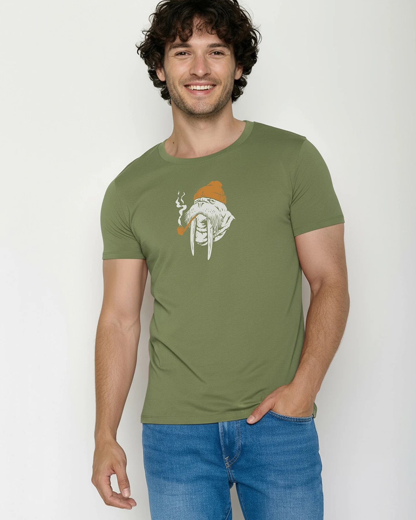 GREENBOMB T-Shirt Guide Smokey Walrus – Ansicht 2