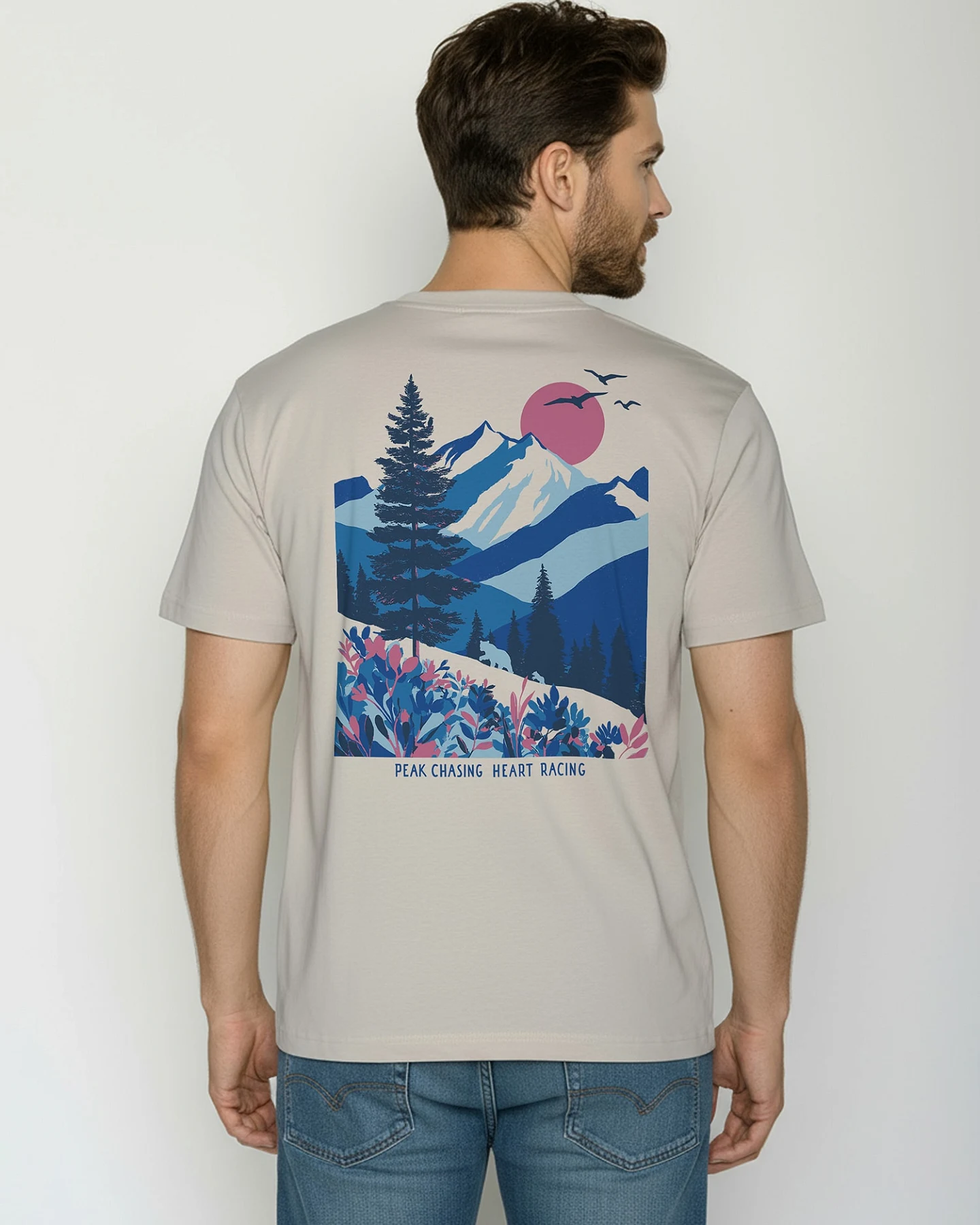 GREENBOMB T-Shirt Fusion Mountain Bloom – Ansicht 2