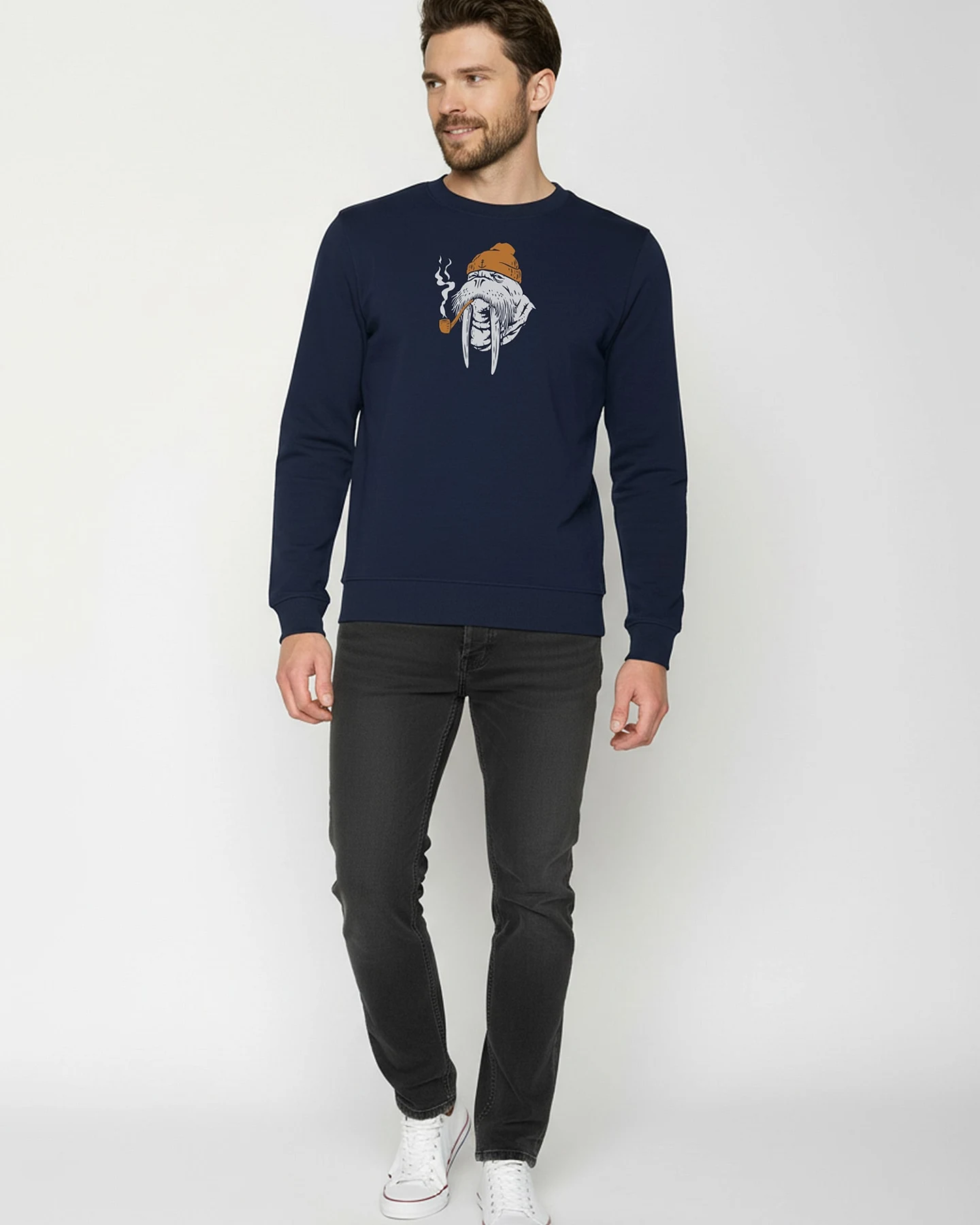 GREENBOMB Sweatshirt Wild Smokey Walrus – Ansicht 4