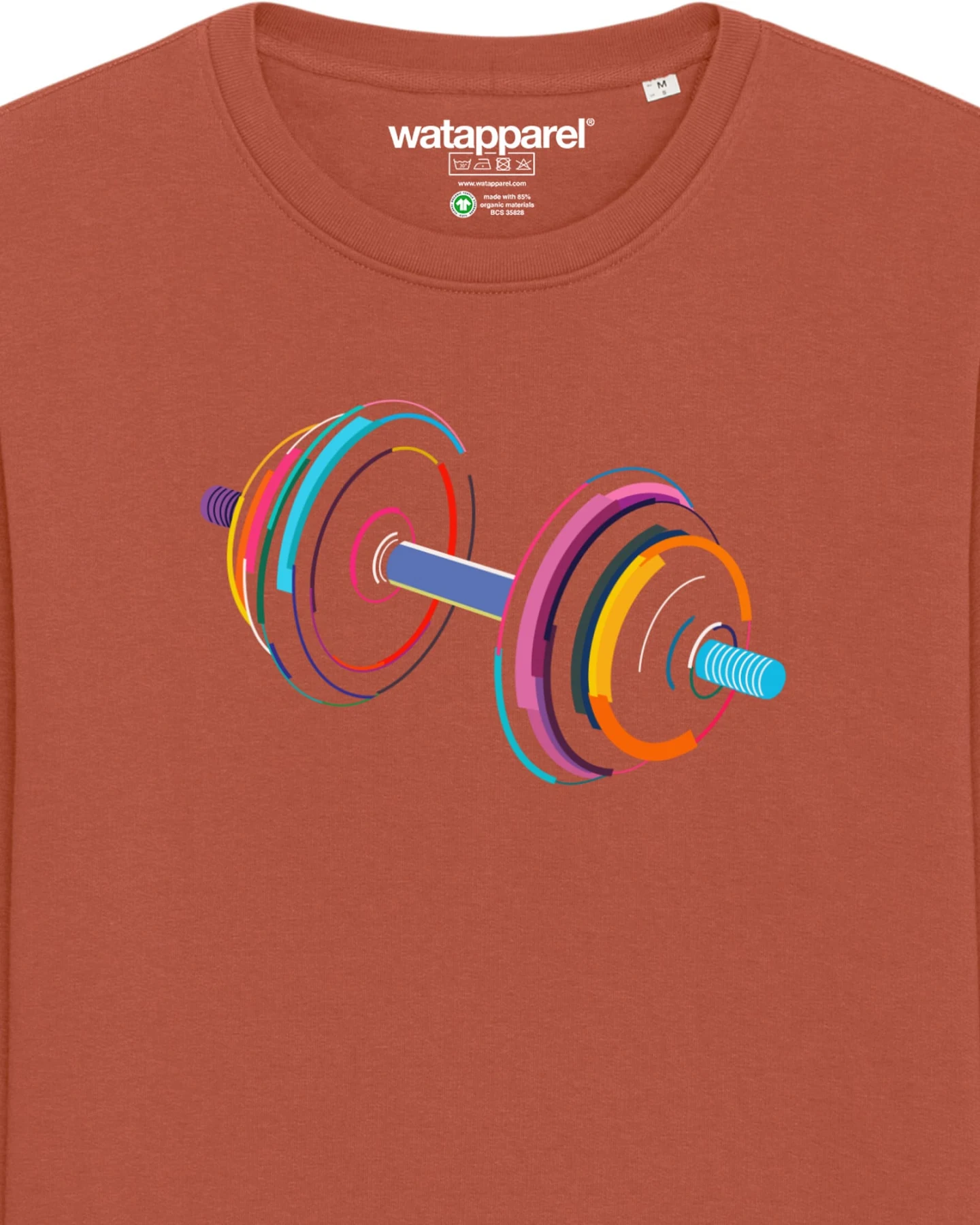 Watapparel Sweatshirt 80s Hantel – Ansicht 3