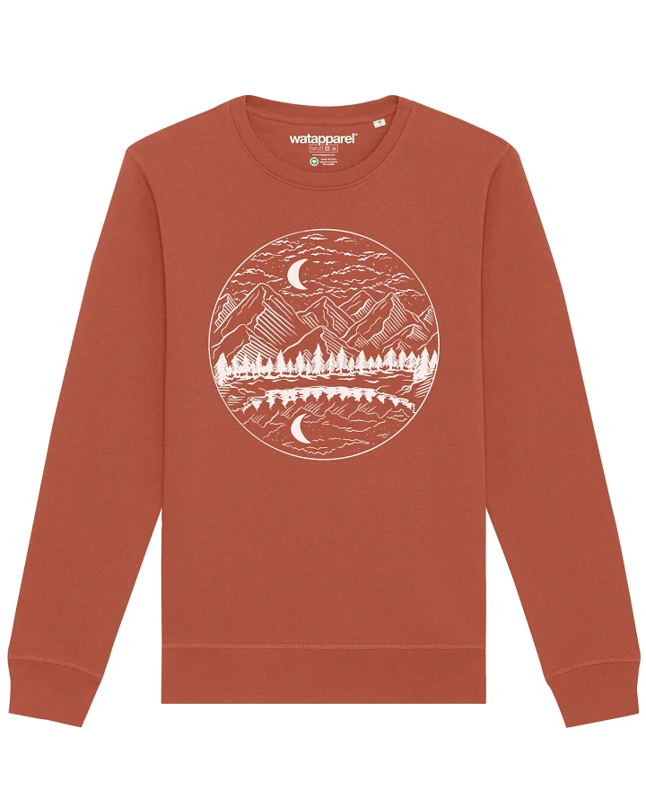 Watapparel Sweatshirt Mountains by night