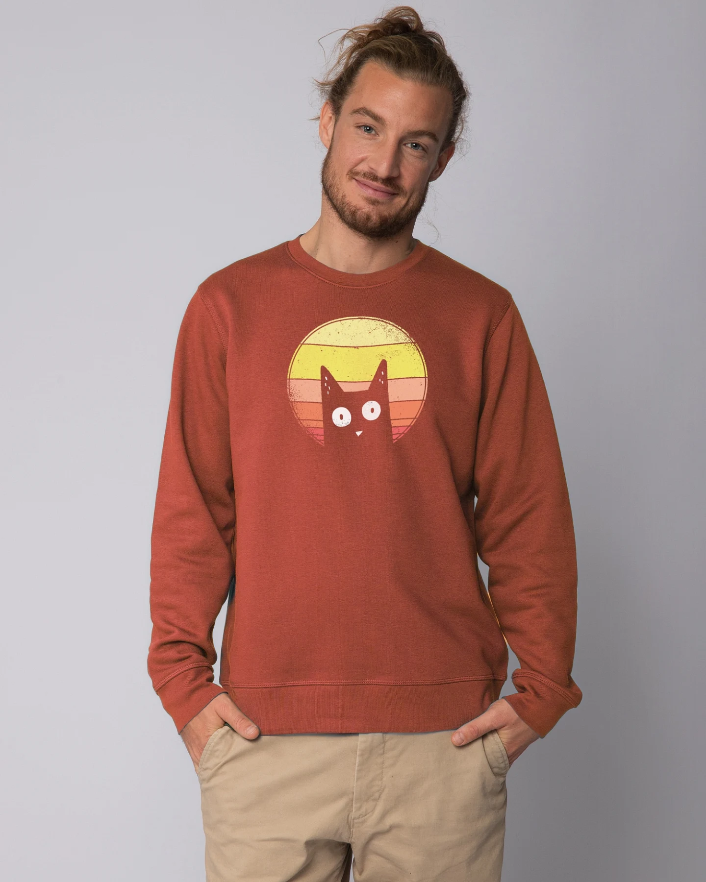 Watapparel Sweatshirt Sunset Cat – Ansicht 2