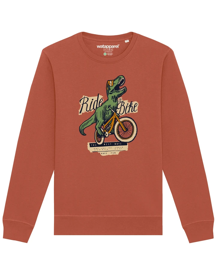 Watapparel Sweatshirt T-Rex Fahrrad