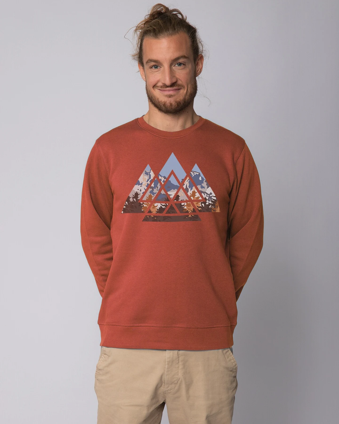 Watapparel Sweatshirt Geometric Landscape – Ansicht 2