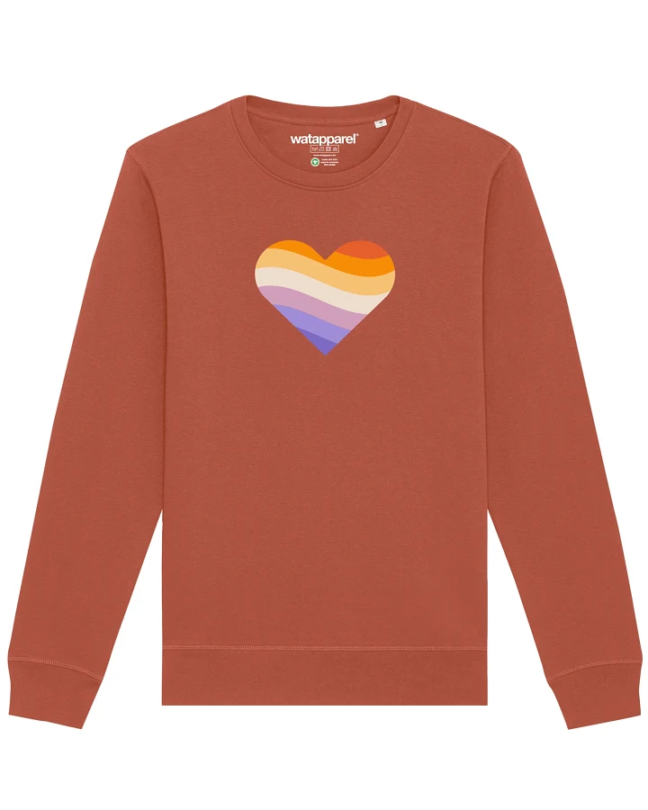 Watapparel Sweatshirt Rainbow Heart