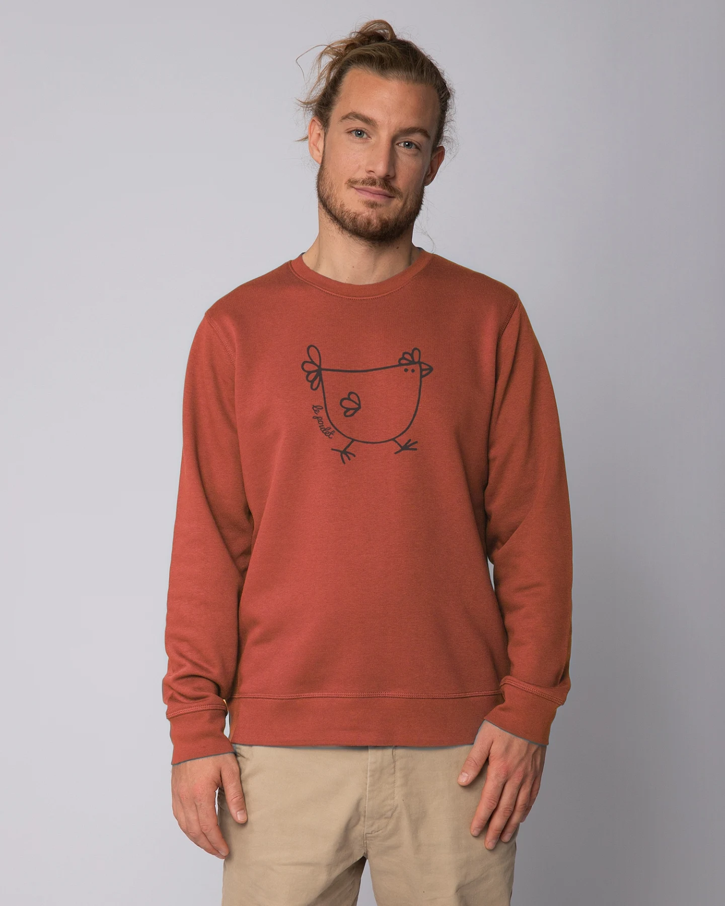 Watapparel Sweatshirt Le poulet - das Huhn – Ansicht 2