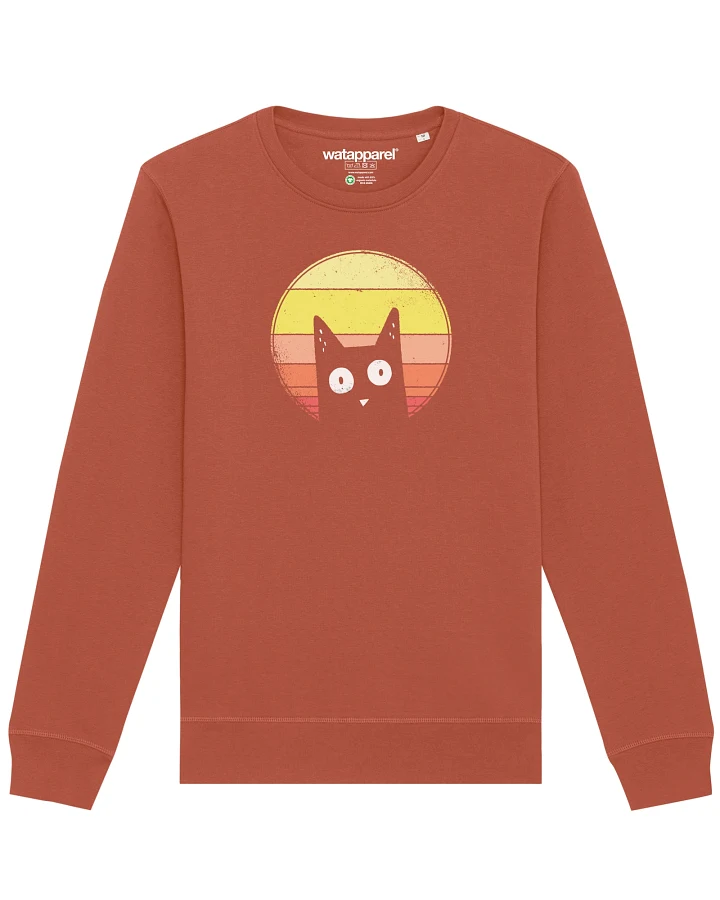 Watapparel Sweatshirt Sunset Cat