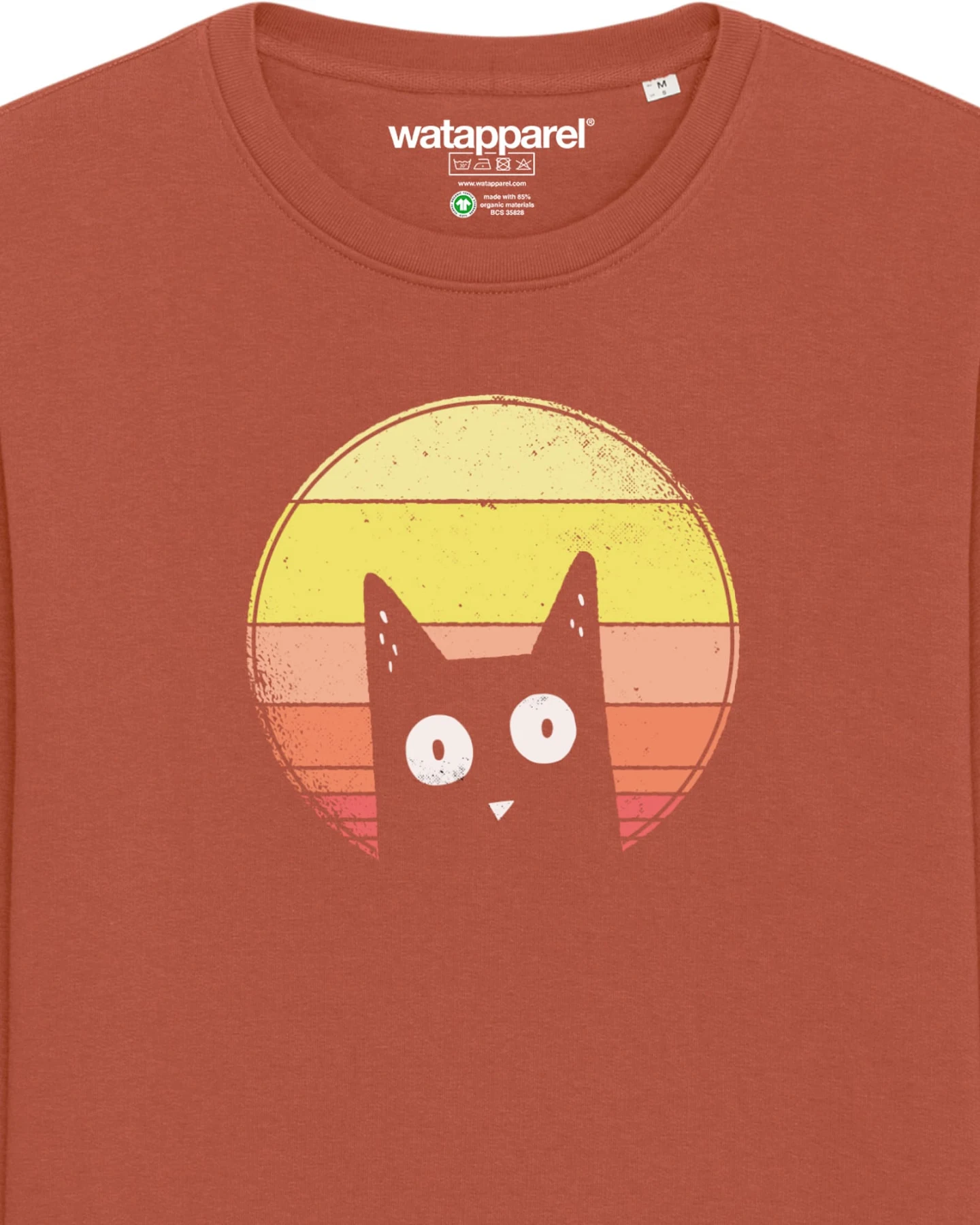 Watapparel Sweatshirt Sunset Cat – Ansicht 3