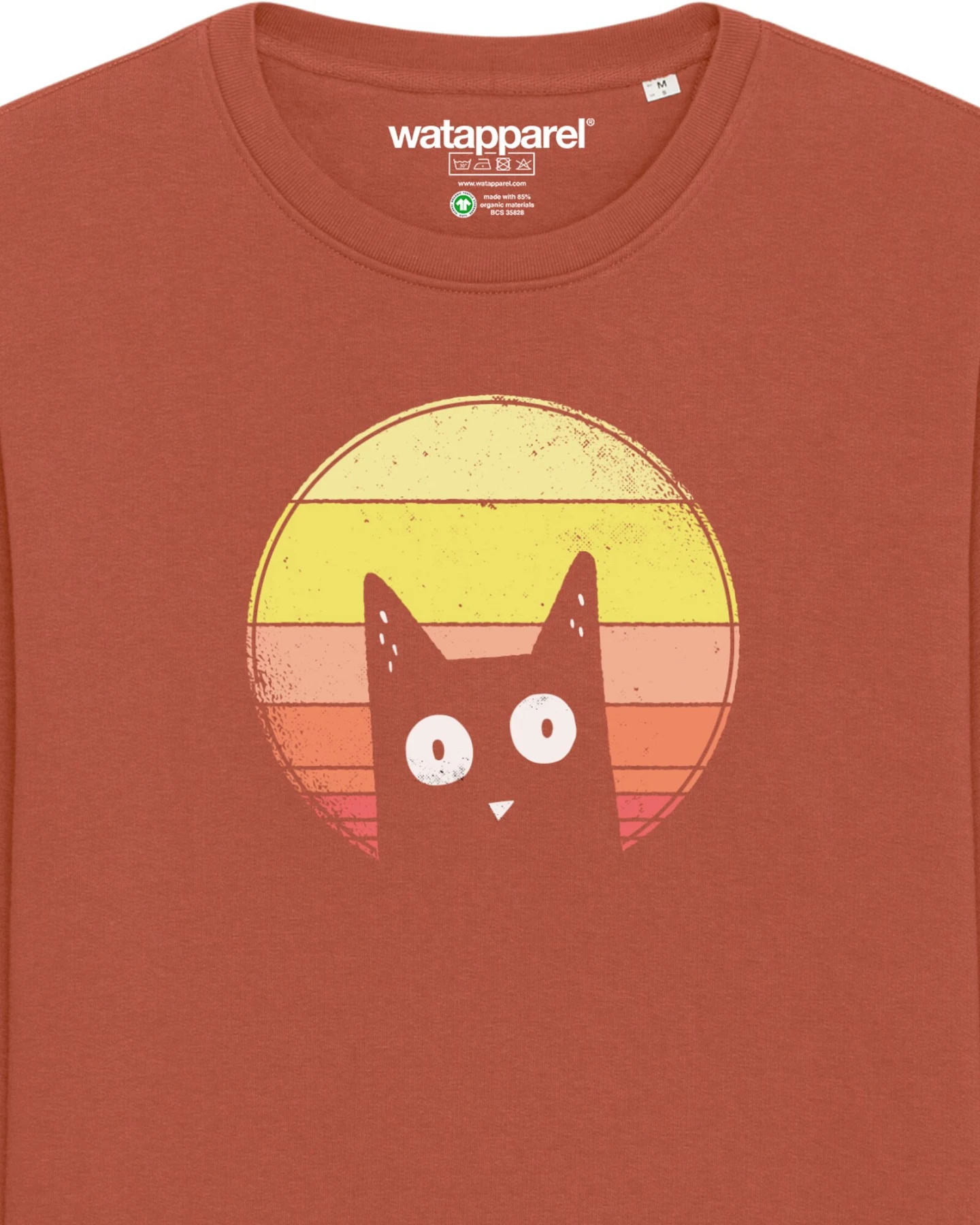 Watapparel Sweatshirt Sunset Cat – Ansicht 3