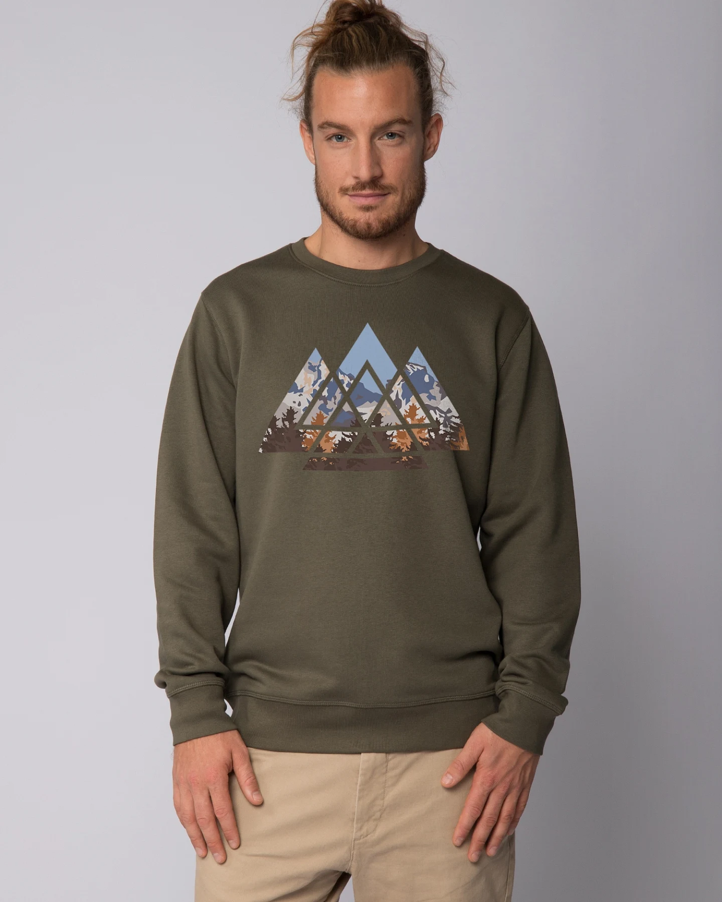 Watapparel Sweatshirt Geometric Landscape – Ansicht 2