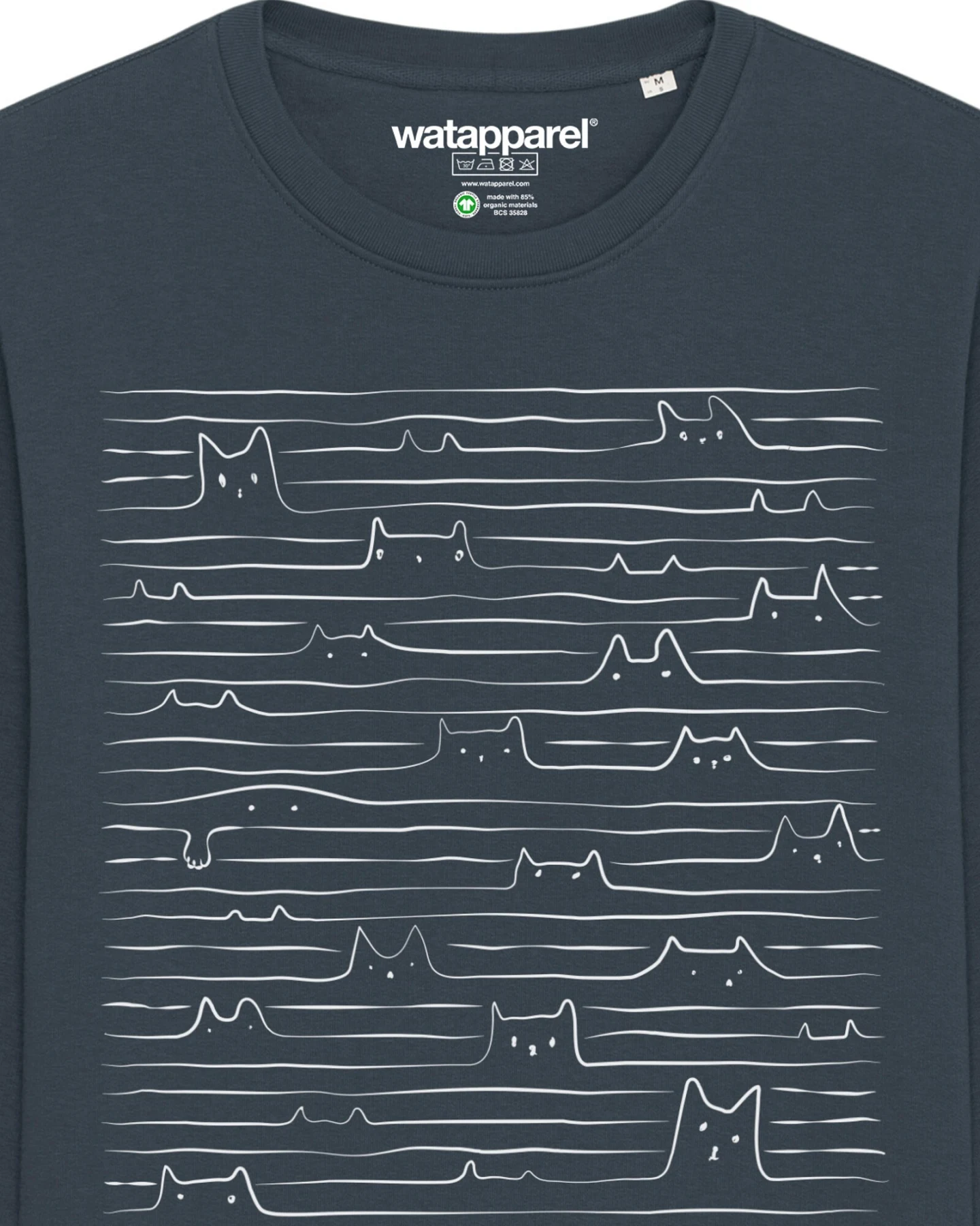 Watapparel Sweatshirt Doodle Cats – Ansicht 3