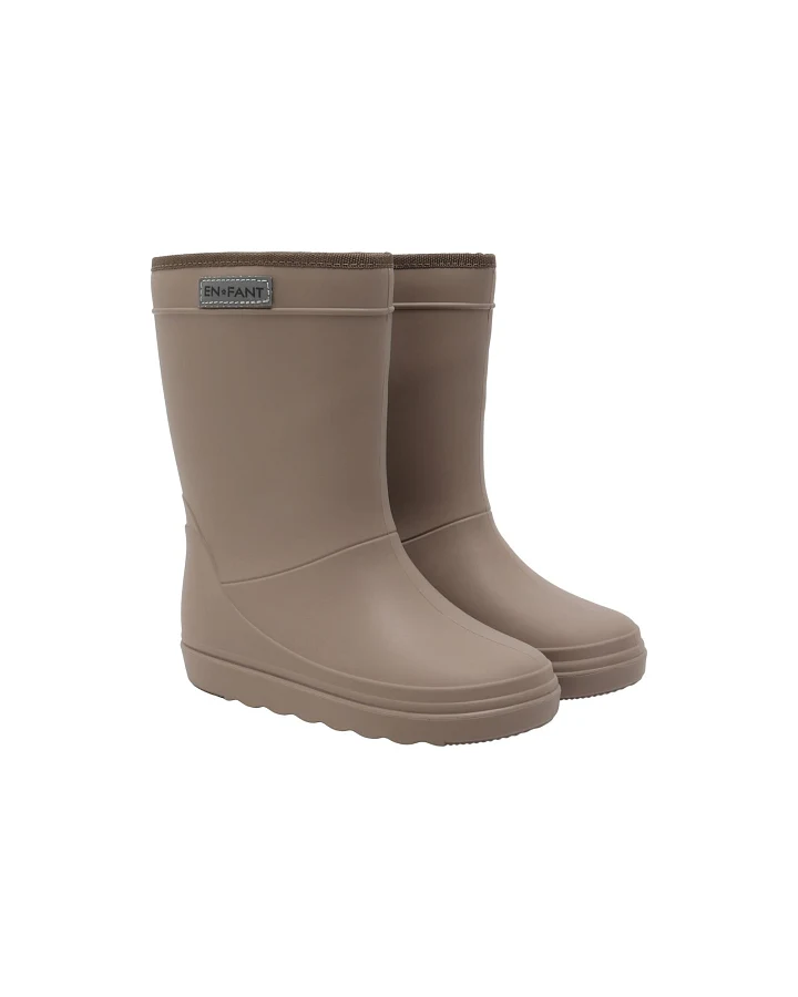 Kinder Gummistiefel, Schurwolle pine bark Gr.24