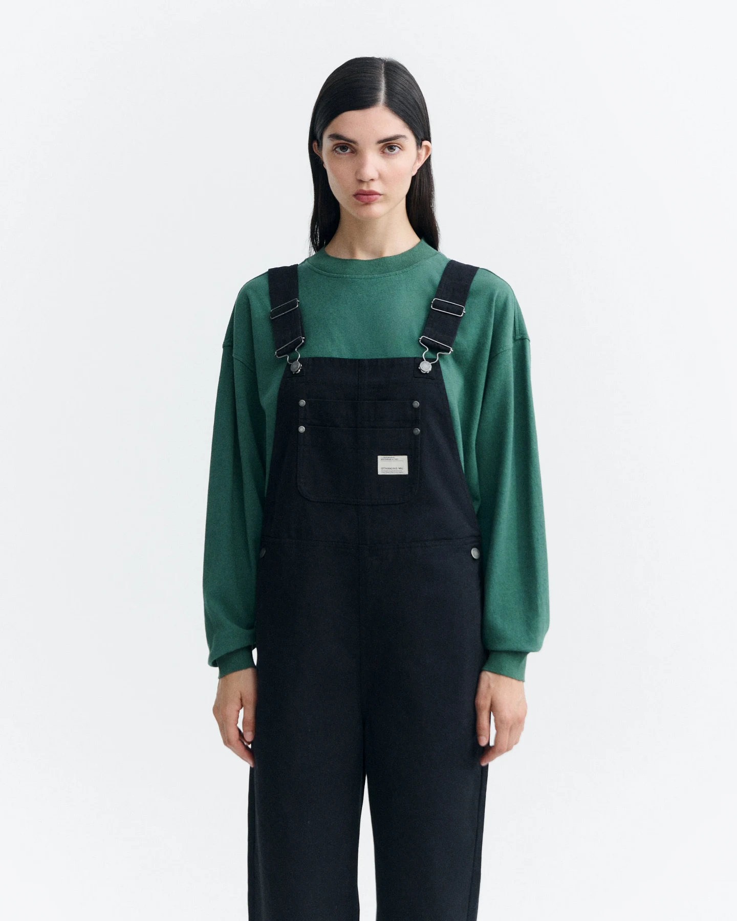 Thinking MU Damen vegan Jumpsuit Lume Schwarz – Ansicht 2