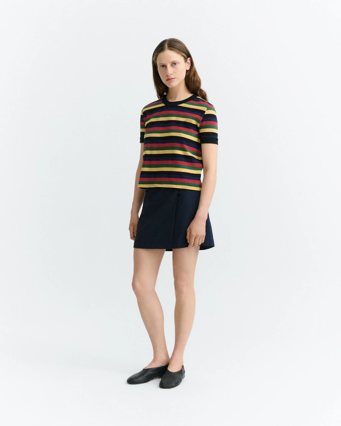 Thinking MU Damen vegan T-Shirt Zowie R Bunte Streifen – Ansicht 2