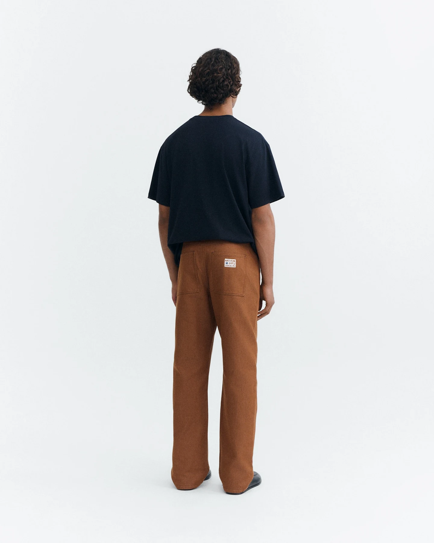 Thinking MU Herren vegan Jeans Stan Naturbraun Gefärbt – Ansicht 2