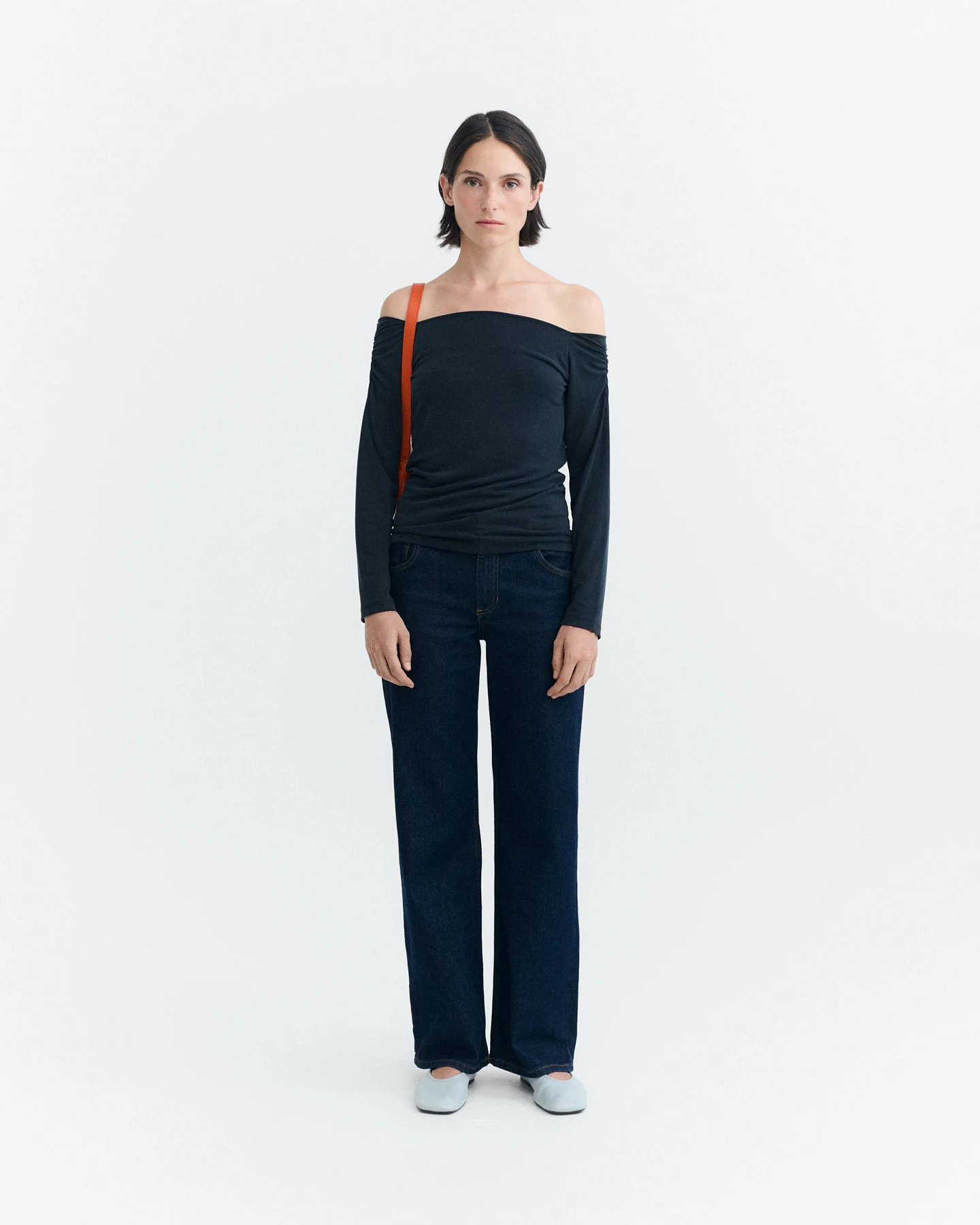 Thinking MU Damen vegan Jeans Kettan Niedrige Leibhöhe Blau – Ansicht 2