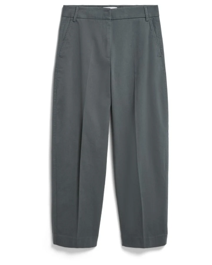 ARMEDANGELS - Women's Barrel Leg Twill Pant - Freizeithose Gr XS grau