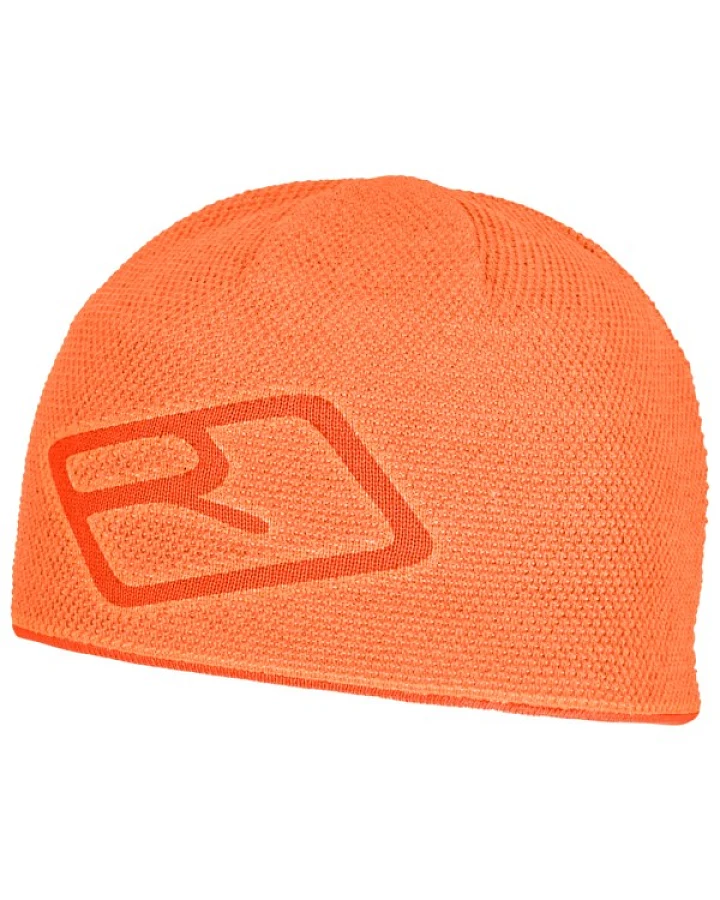 Ortovox - Merino Logo Knit Beanie - Mütze Gr 50-56 cm orange
