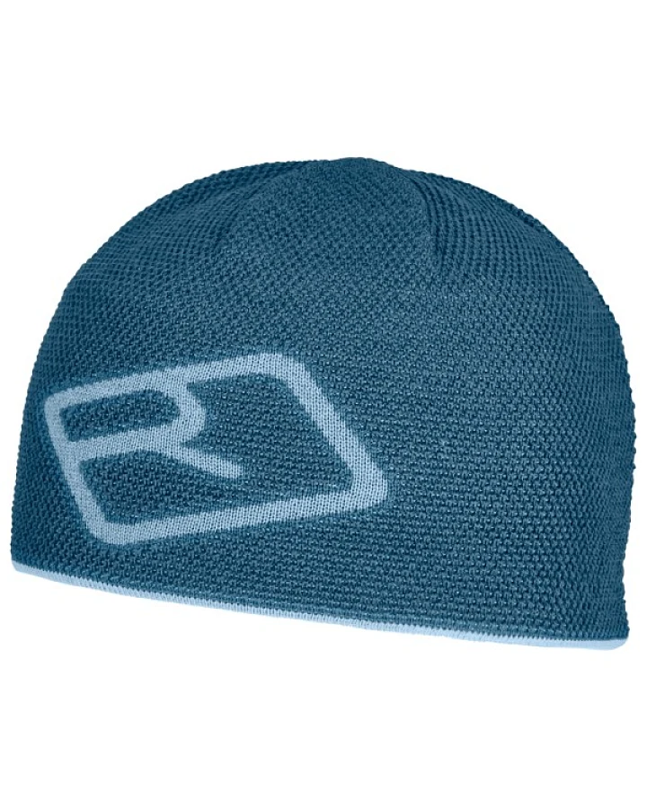 Ortovox - Merino Logo Knit Beanie - Mütze Gr 50-56 cm blau