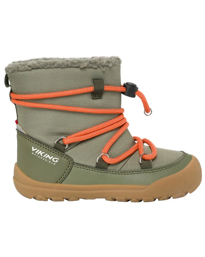 Viking - Kid's Birch Barefoot Warm WP Pull-On - Winterschuhe Gr 24 oliv