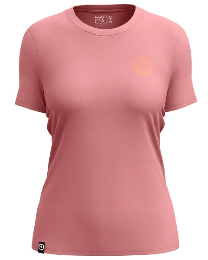 Ortovox - Women's 185 Merino Mountain Badge TS - Merinoshirt Gr XS rosa